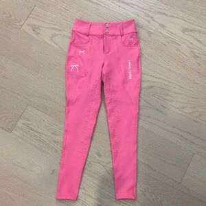 NWOT Blackheart Equestrian Cara Bow Hybrid Full Seat Grip Breeches